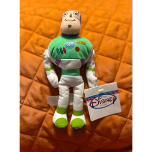 NWT Disney Store Buzz Lightyear Toy Story Bean Bag Plush 8”